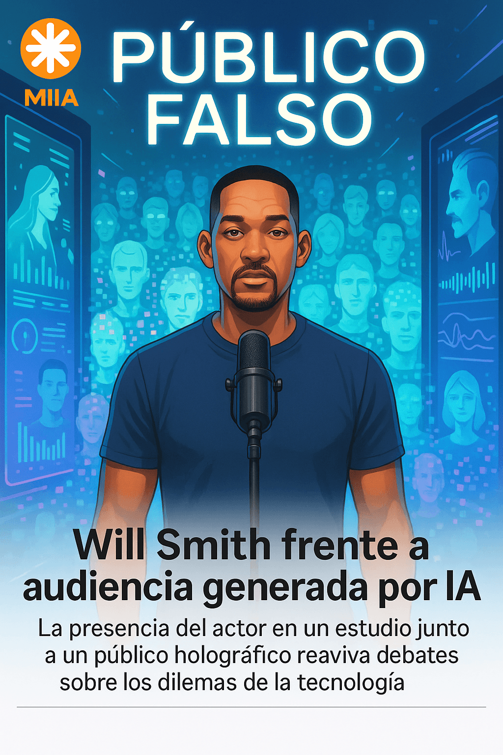 Concierto virtual de Will Smith conquista con público generado por IA