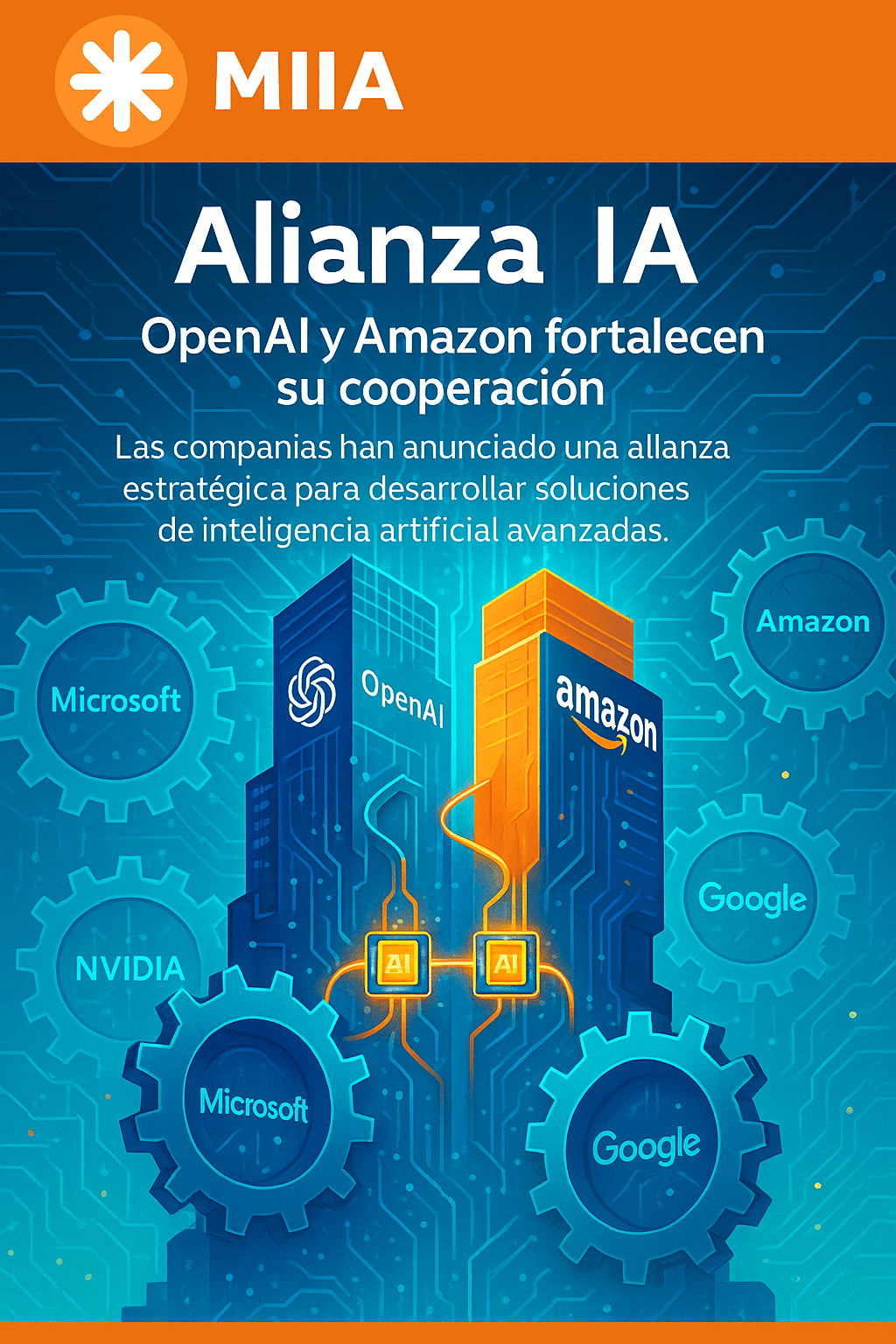 Amazon invertirá 10.000 millones en OpenAI para potenciar IA conjunta