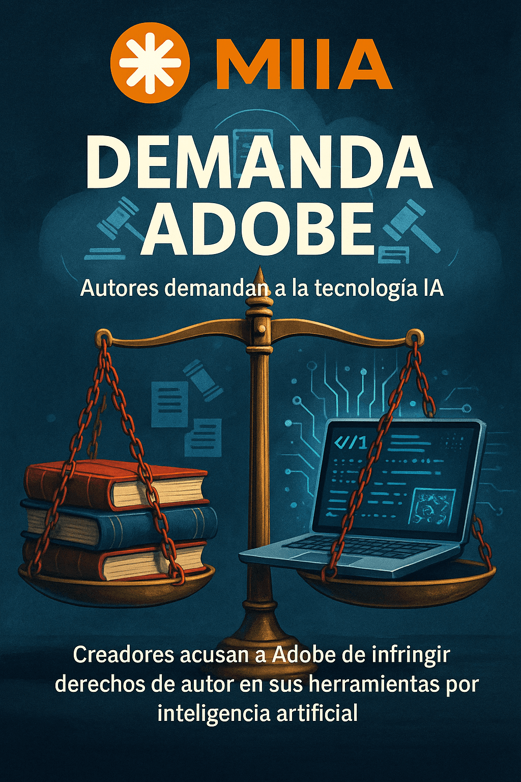 Demanda acusa a Adobe por uso no autorizado de libros en IA