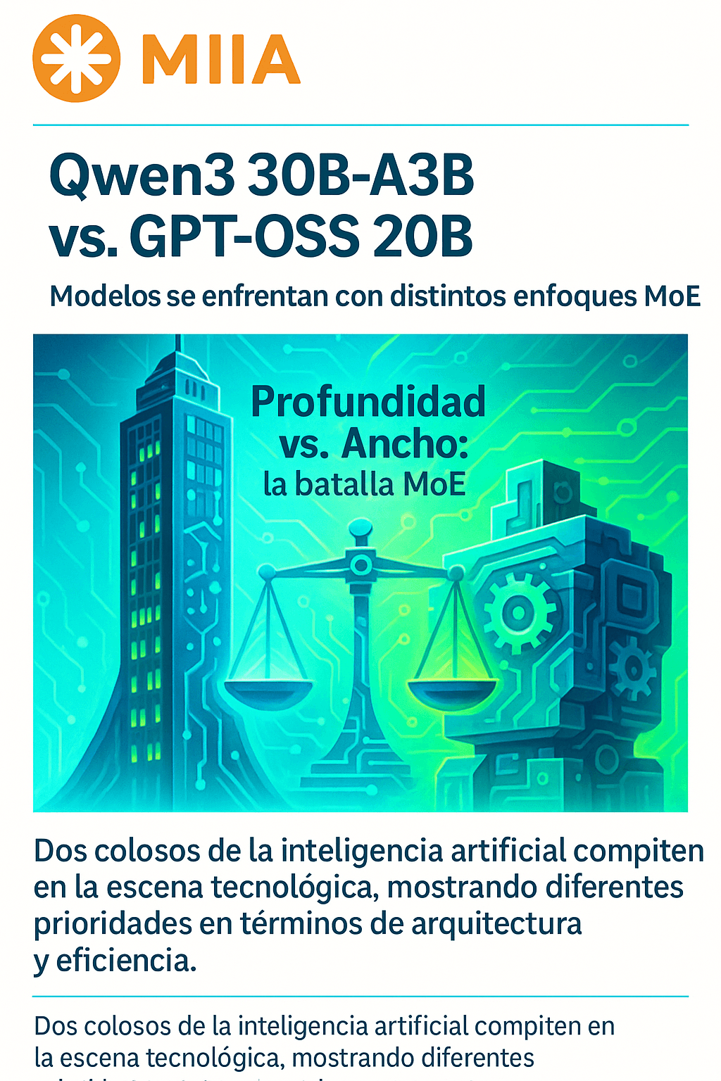 Comparativa técnica de arquitectura MoE: Qwen3 30B-A3B vs GPT-OSS 20B