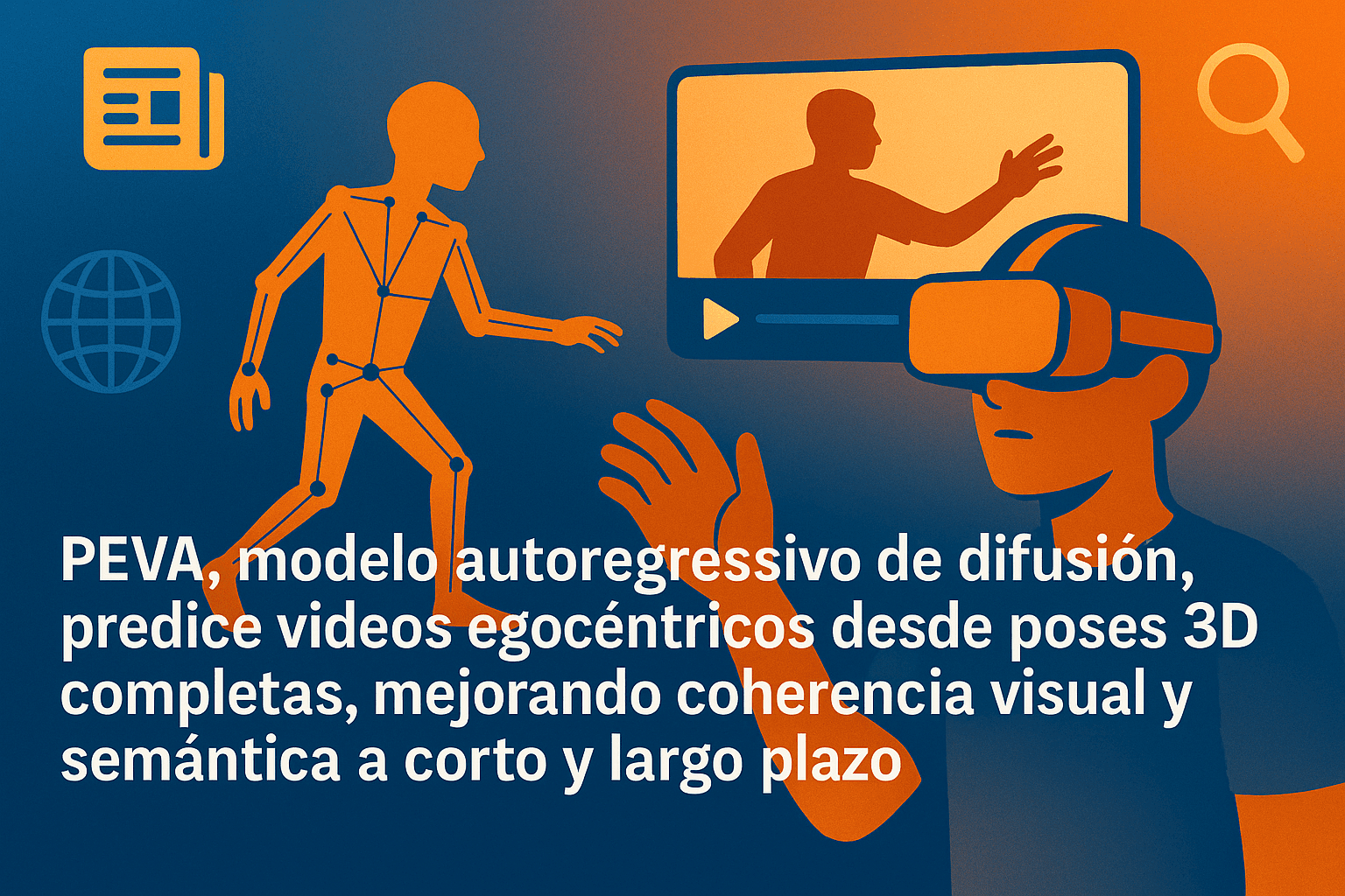 PEVA: Modelo difusivo condicionado por movimiento corporal para video egocéntrico