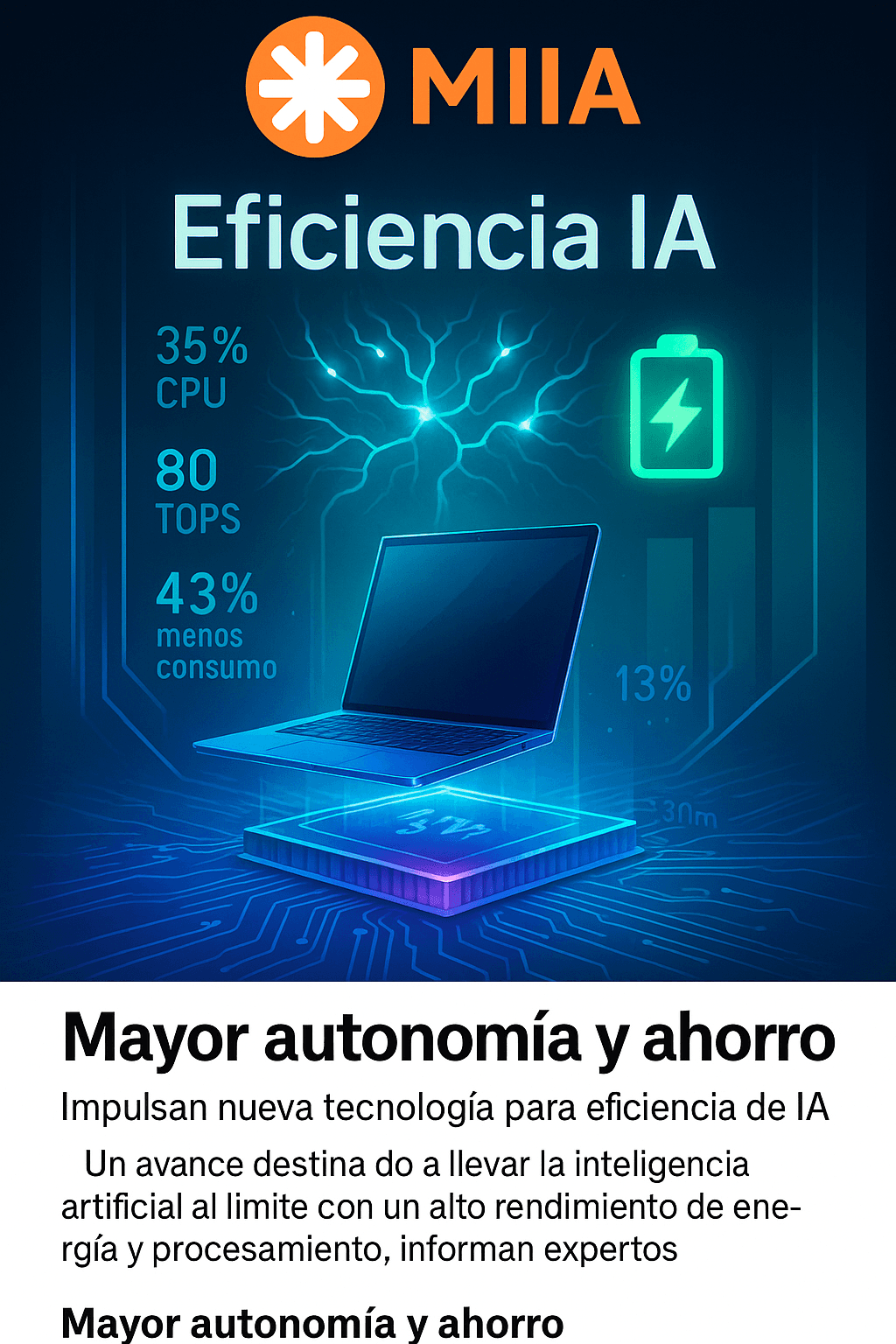 Chip Qualcomm para PC prioriza inteligencia sobre potencia bruta