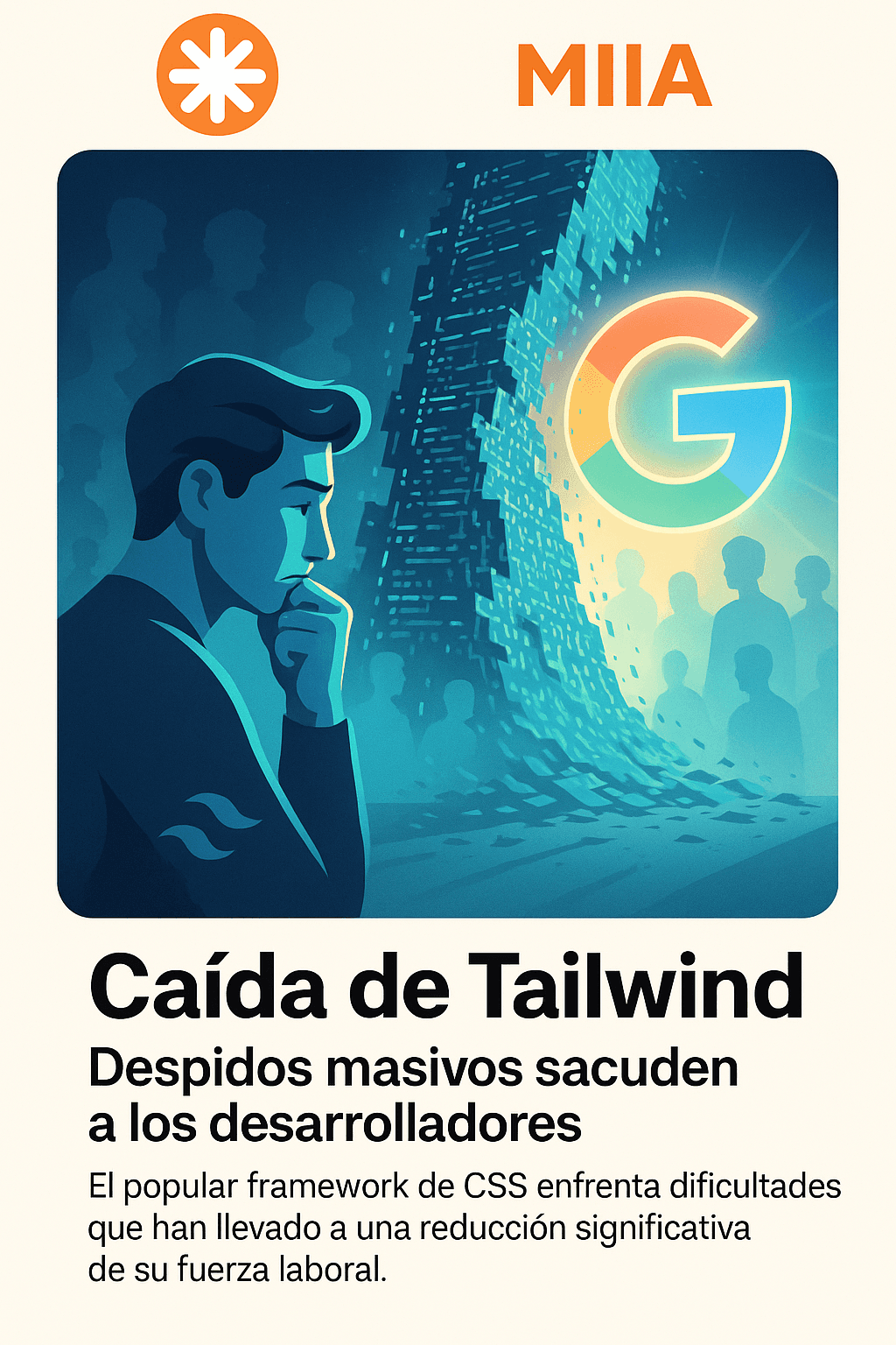 Tailwind recorta 75% del equipo de ingeniería por impacto de IA