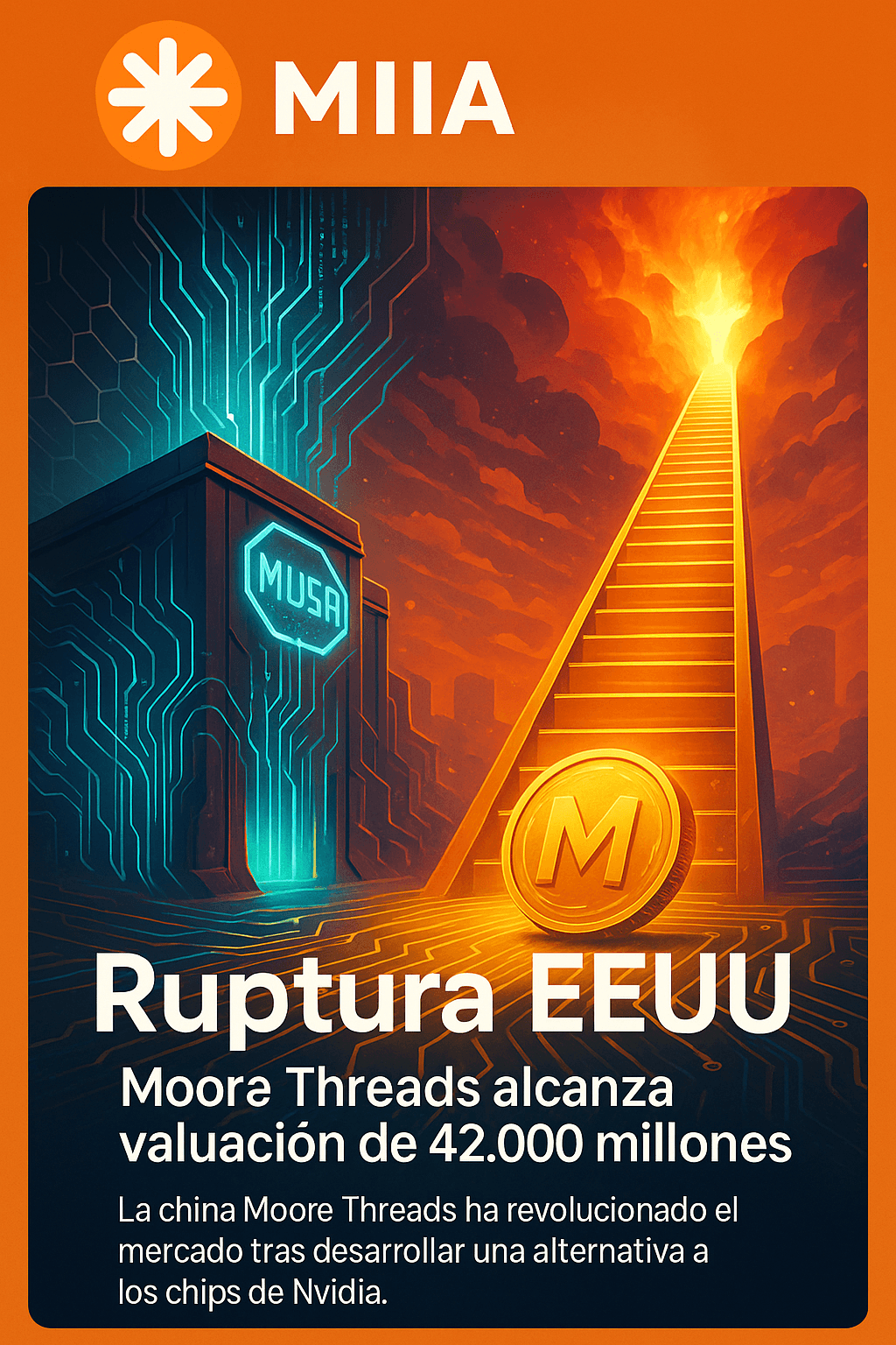 Startup china rival de NVIDIA se dispara 500% en debut bursátil