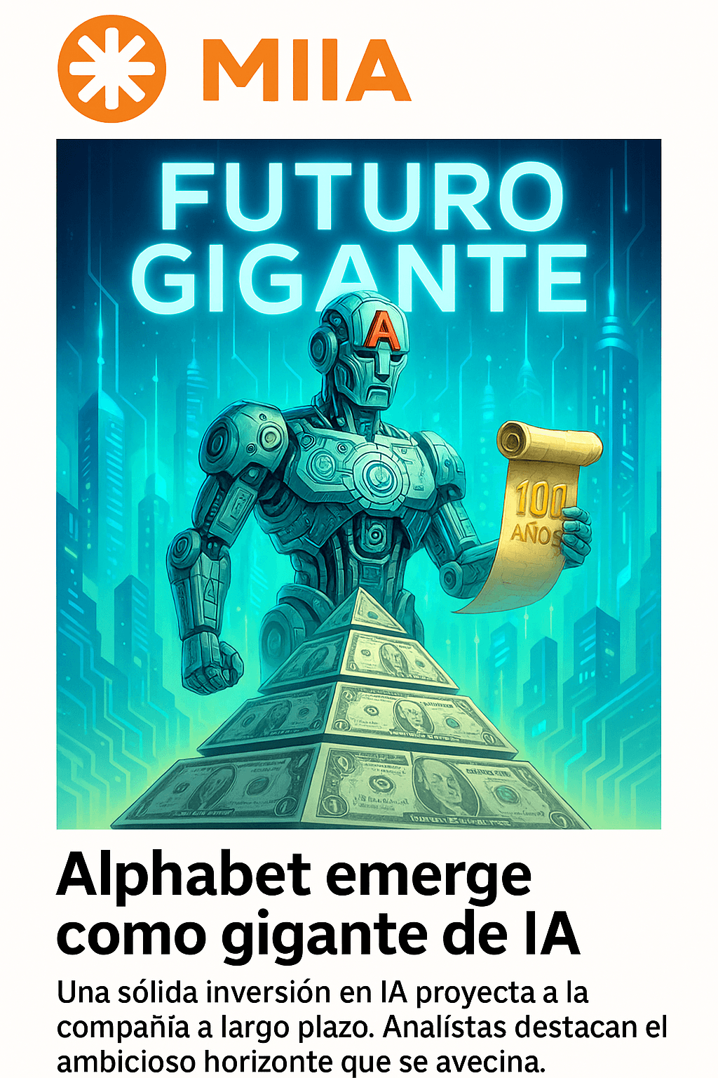 Google emite deuda a 100 años para financiar proyectos de IA avanzada