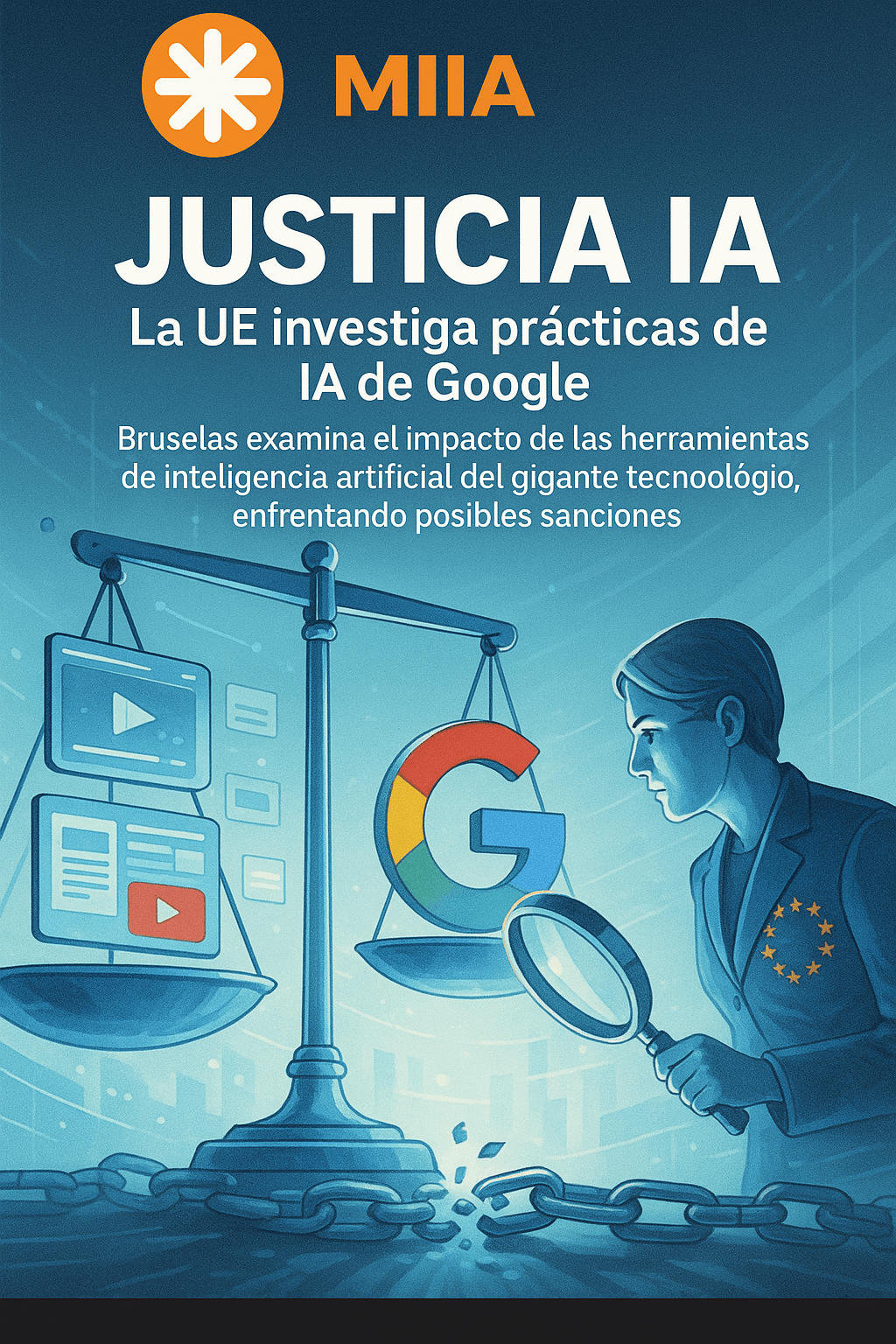 Comisión Europea revisa uso de IA en resúmenes de noticias de Google