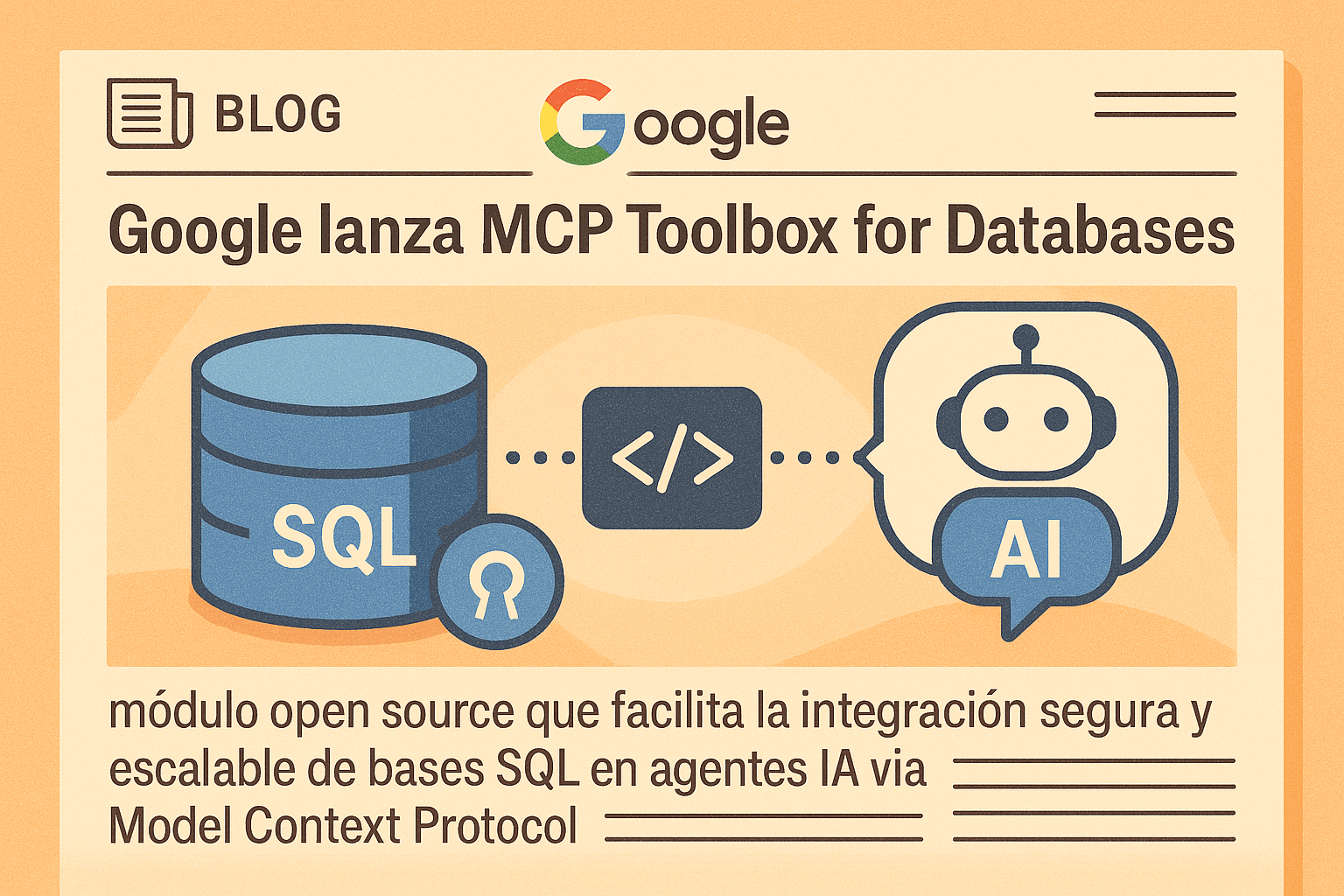 Google lanza MCP Toolbox para integrar bases SQL con agentes IA eficientemente
