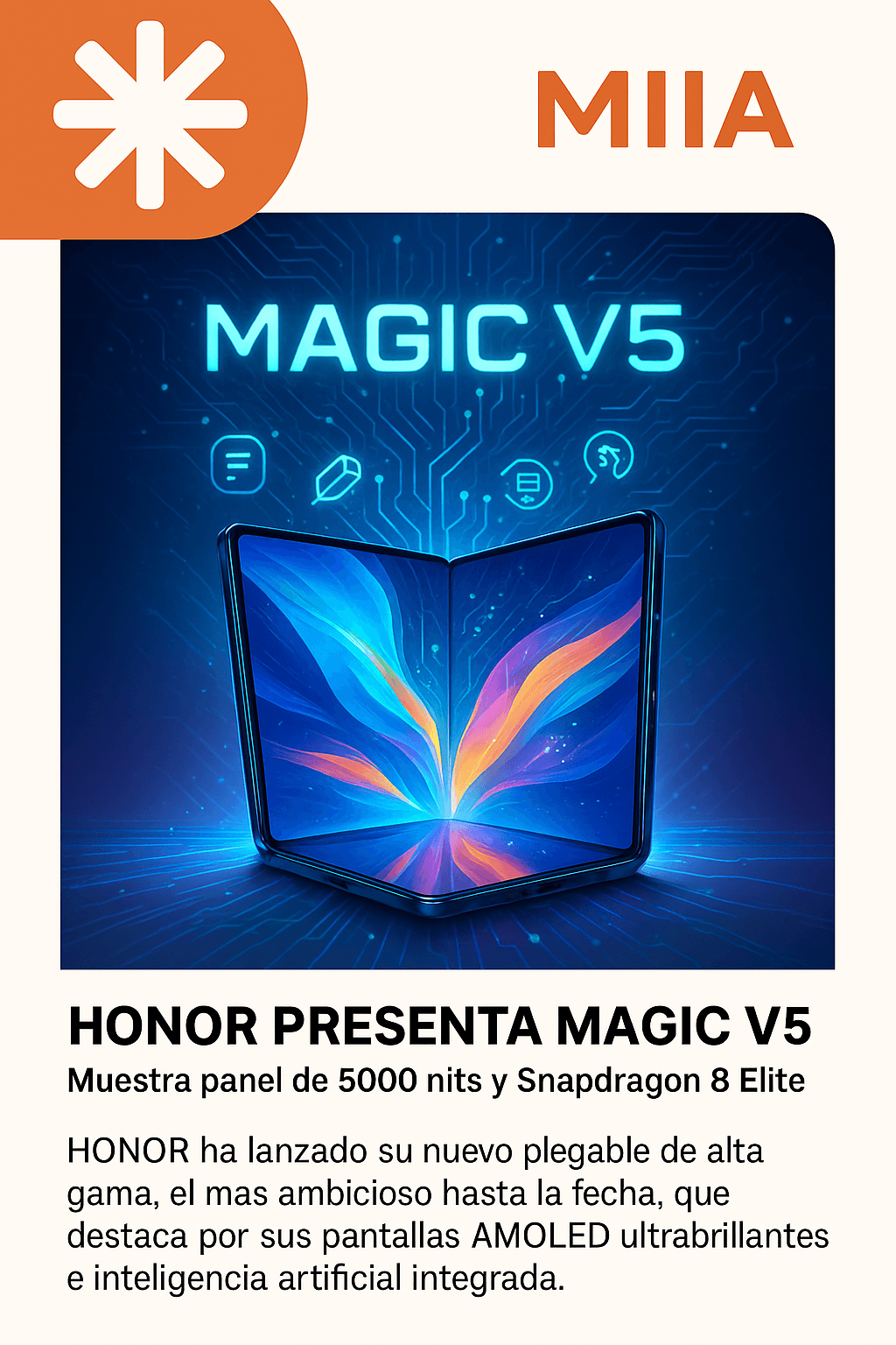 Honor Magic V5 integra IA de Google Gemini para potenciar plegables ultradelgados