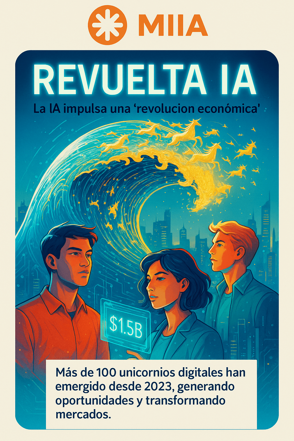 Jóvenes millonarios en 3 años gracias a innovaciones en IA