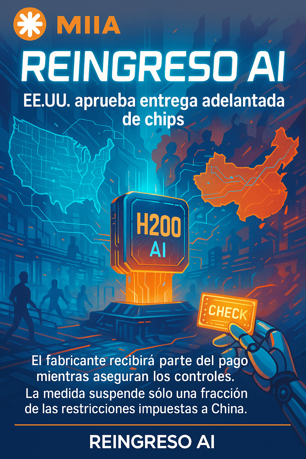 EEUU busca compartir tecnología Nvidia de IA, pero China duda participar