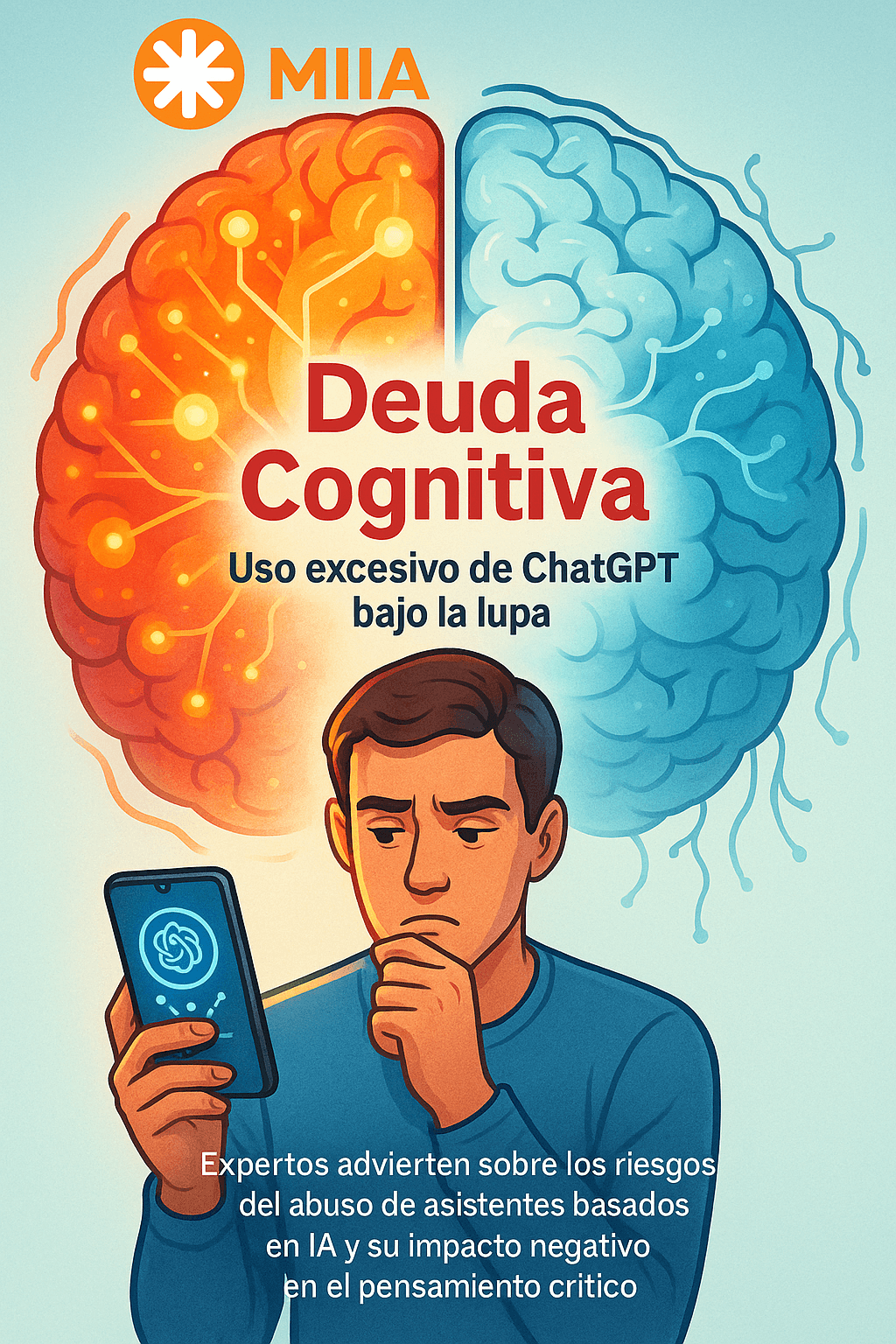 MIT identifica deuda cognitiva en el uso excesivo de chatbots IA