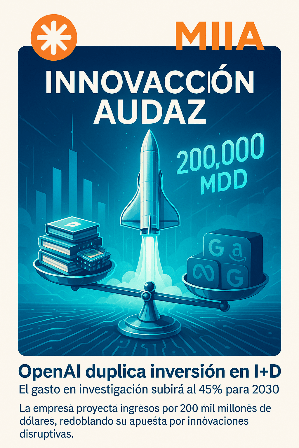 Proyección de OpenAI: 200.000 MDD en ingresos para 2030