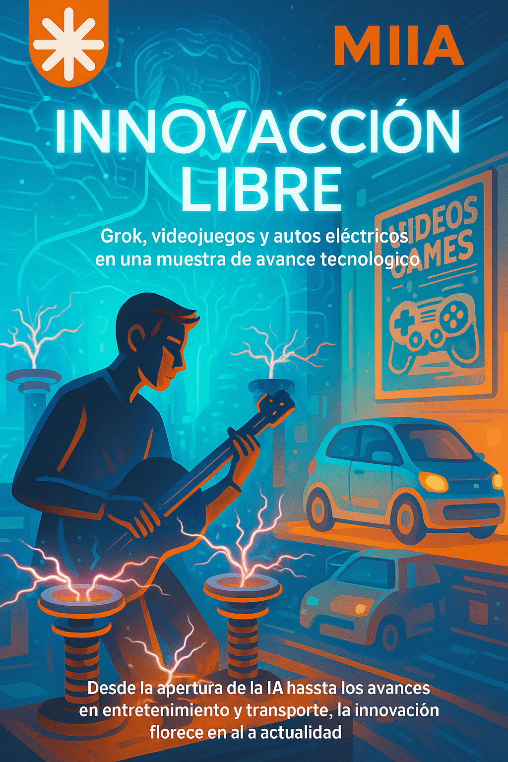 Grok de Elon Musk impulsa innovación en IA y generación eléctrica musical