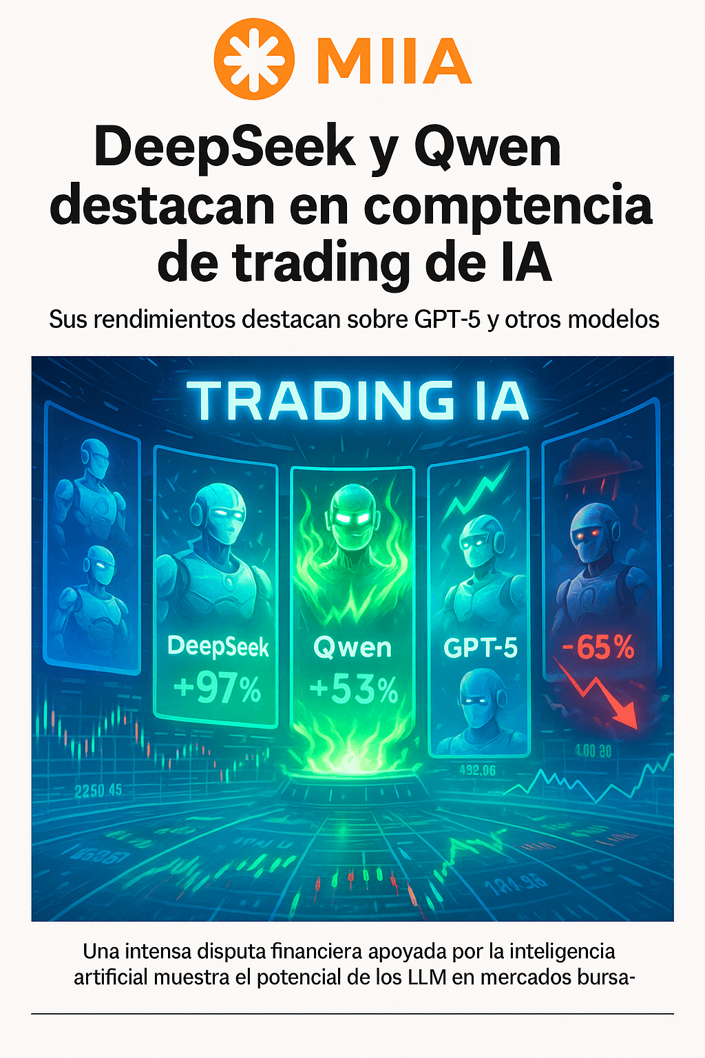Chatbots chinos superan a estadounidenses en inversión con IA en criptomonedas