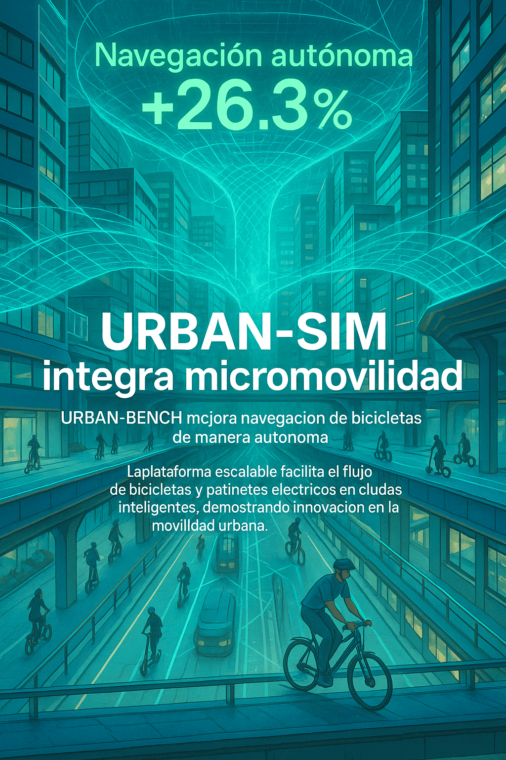 URBAN-SIM: Plataforma escalable para simulación de micromovilidad autónoma urbana