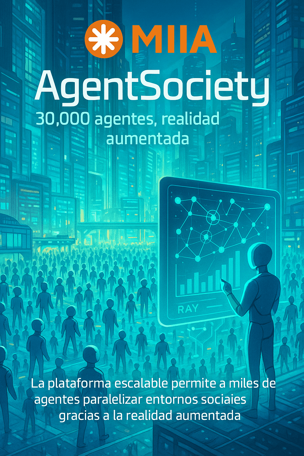 AgentSociety: Framework para simular interacciones sociales con miles de LLMs