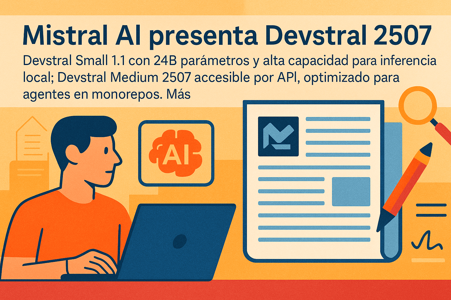 Mistral AI lanza Devstral 2507, modelos optimizados para razonamiento y síntesis de código