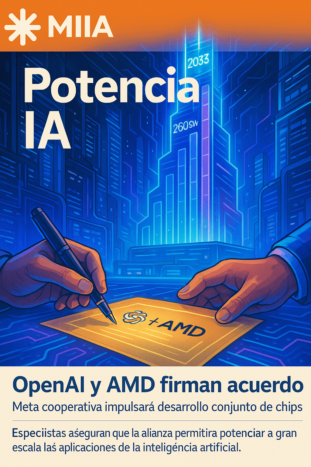OpenAI apuesta por chips AMD para diversificar su arquitectura de hardware
