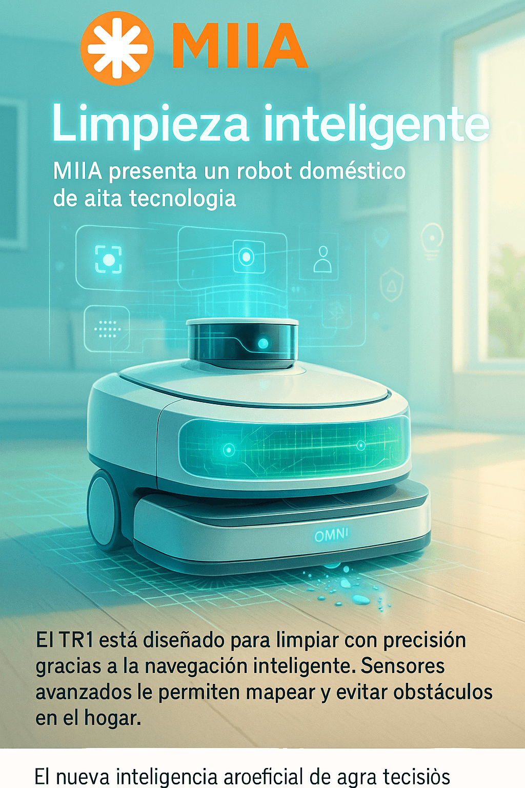 xLean TR1: Robot aspirador que se transforma y aprende de tus hábitos
