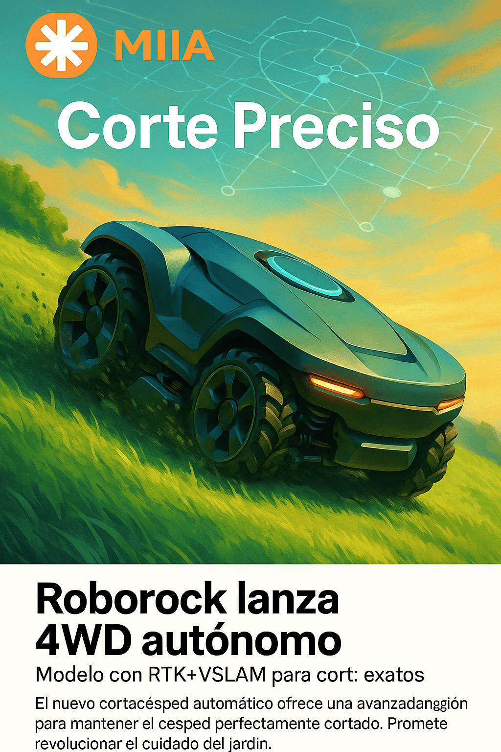 Roborock lanza sus primeros robots cortacésped para jardines inteligentes