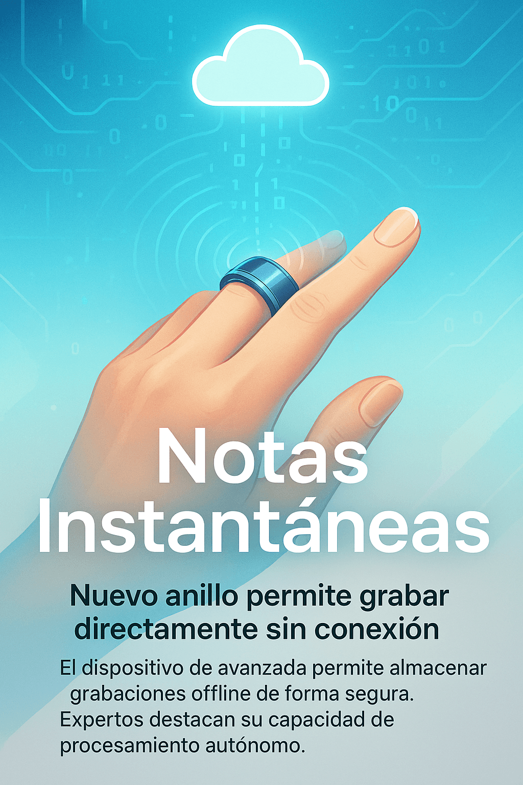 Pebble impulsa anillo inteligente autónomo para memoria externa portátil