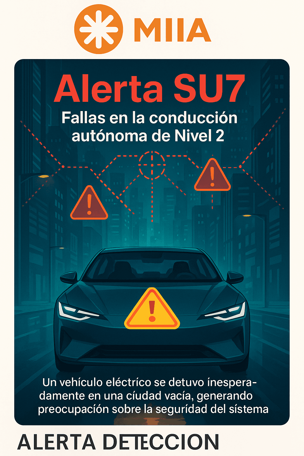 Xiaomi SU7 enfrenta revisión masiva por fallos en conducción autónoma